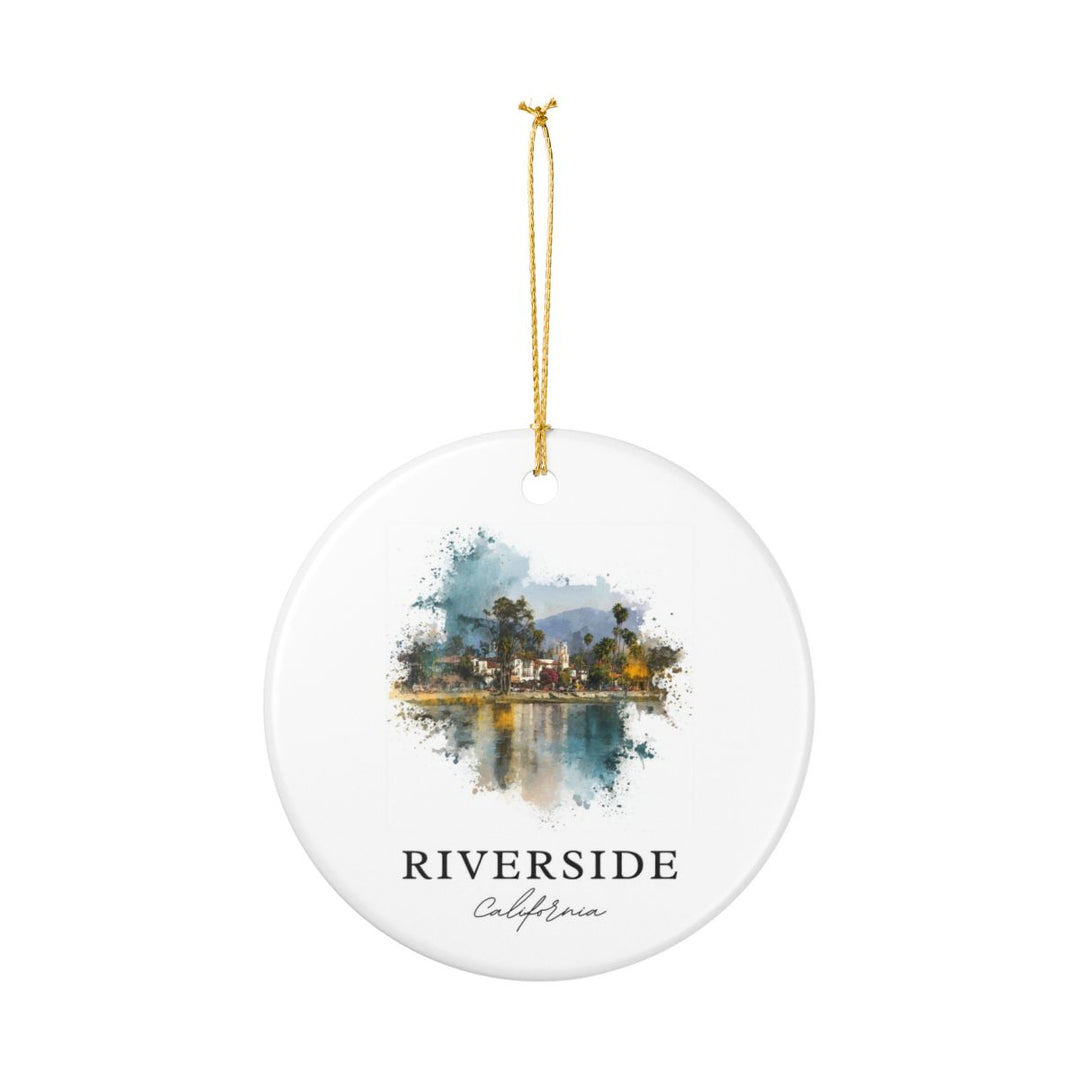 Riverside California Ornament: Unique Riverside Souvenir, Riverside California Xmas Decor, and Authentic Riverside Gift