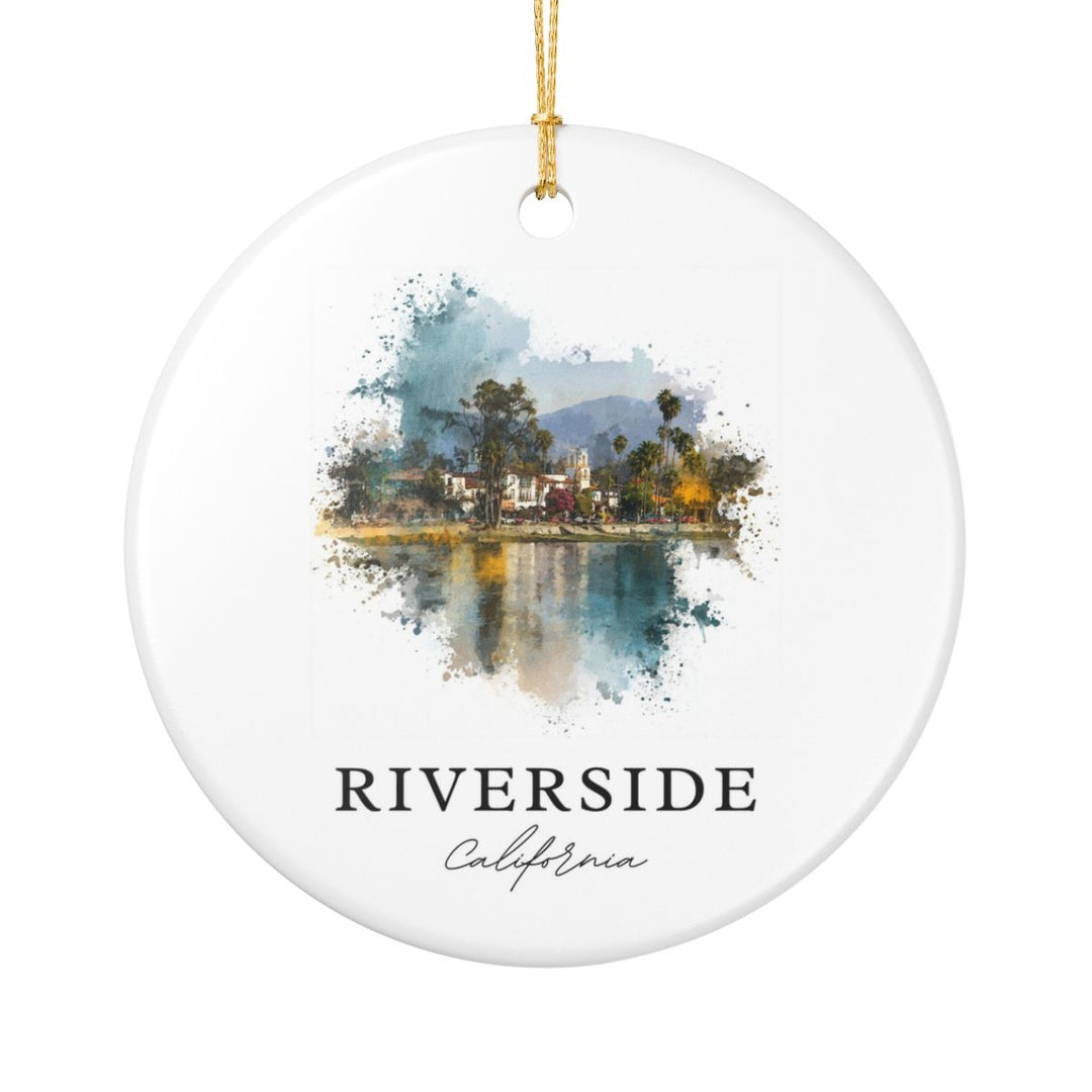 Riverside California Ornament: Unique Riverside Souvenir, Riverside California Xmas Decor, and Authentic Riverside Gift