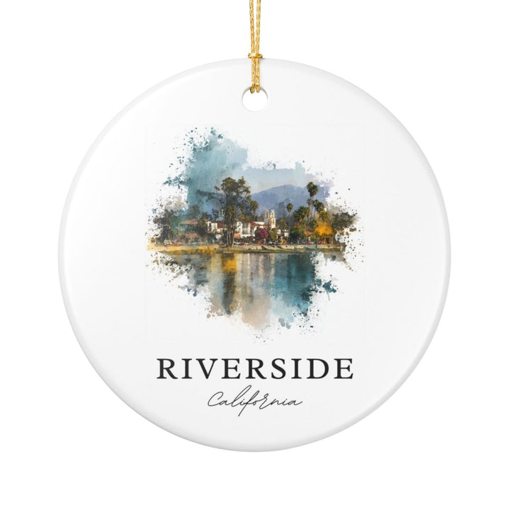Riverside California Ornament: Unique Riverside Souvenir, Riverside California Xmas Decor, and Authentic Riverside Gift