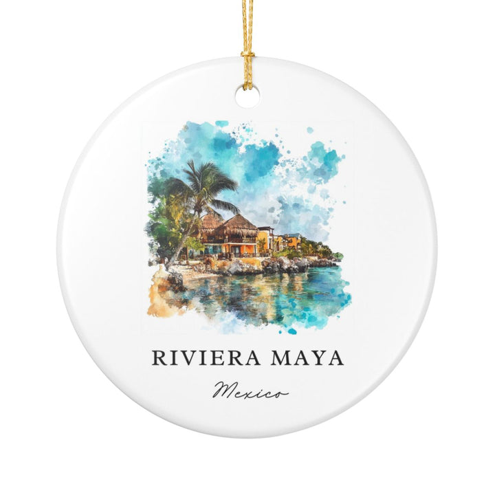 Riviera Maya Mexico Ornament | Christmas Travel Souvenir Gift