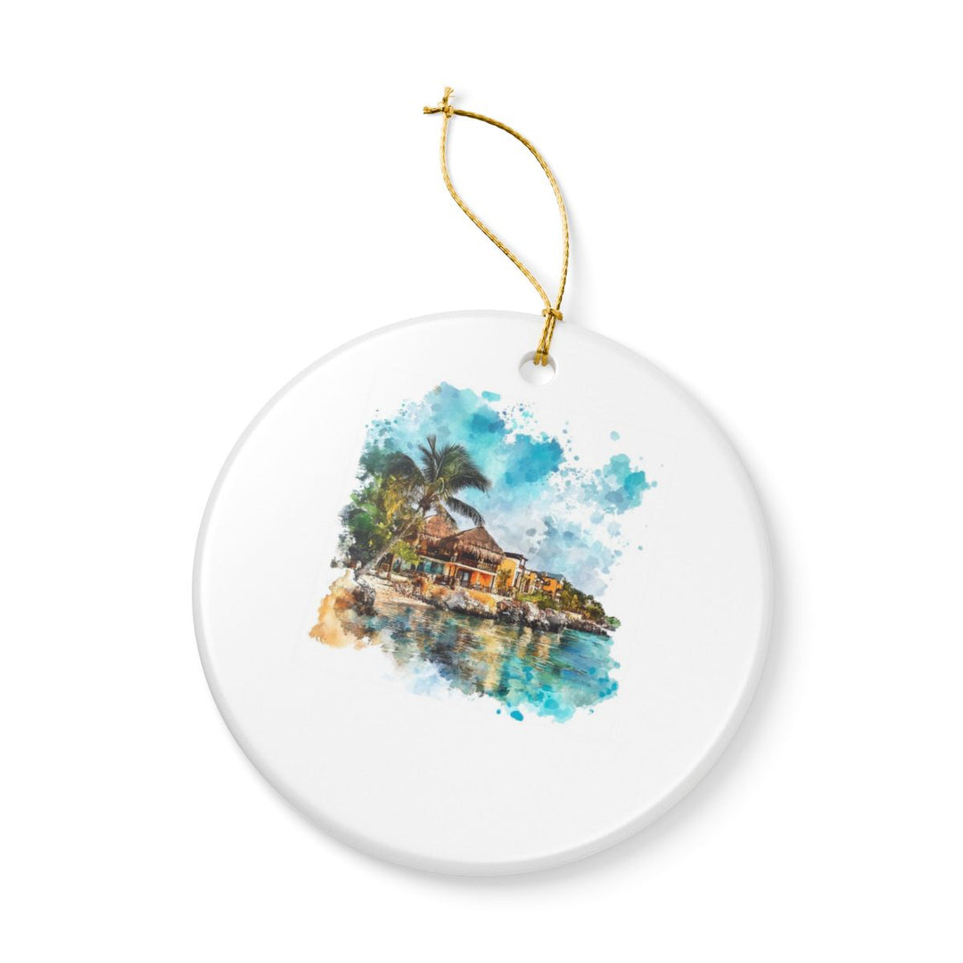 Riviera Maya Mexico Ornament: Unique Riviera Maya Souvenir, Riviera Maya Mexico Xmas Decor, and Authentic Riviera Maya Gift