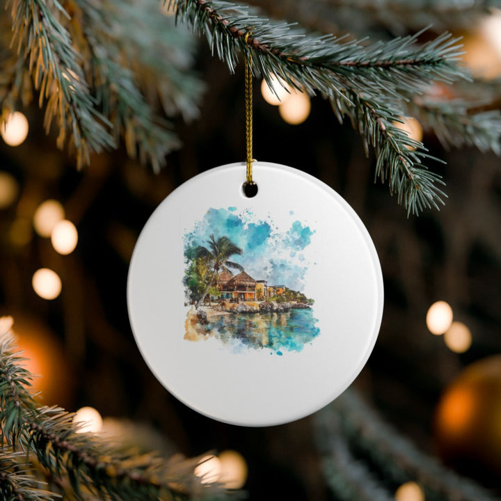 Riviera Maya Mexico Ornament: Unique Riviera Maya Souvenir, Riviera Maya Mexico Xmas Decor, and Authentic Riviera Maya Gift