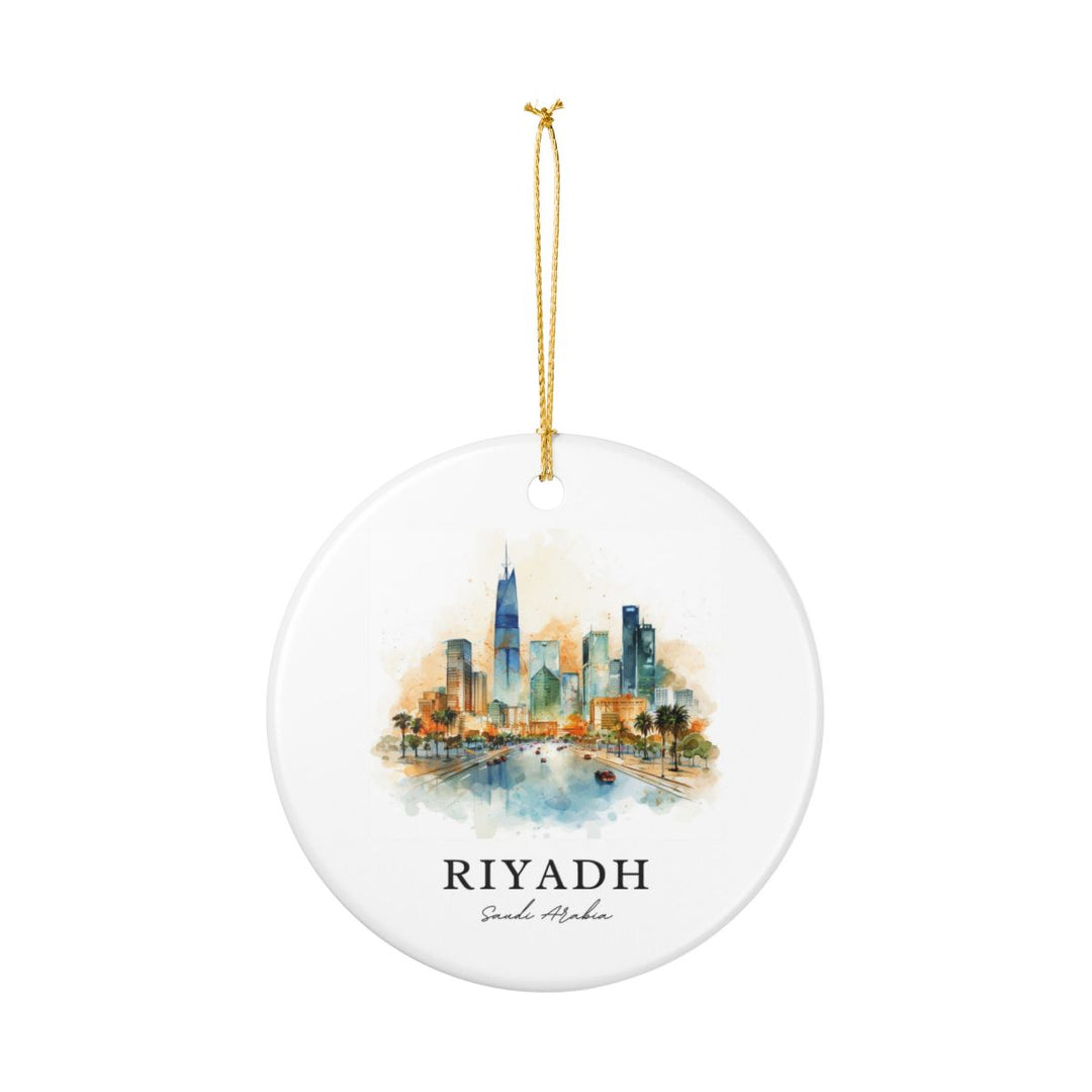 Riyadh Saudi Arabia Ornament: Unique Riyadh Souvenir, Riyadh Saudi Arabia Xmas Decor, and Authentic Riyadh Gift