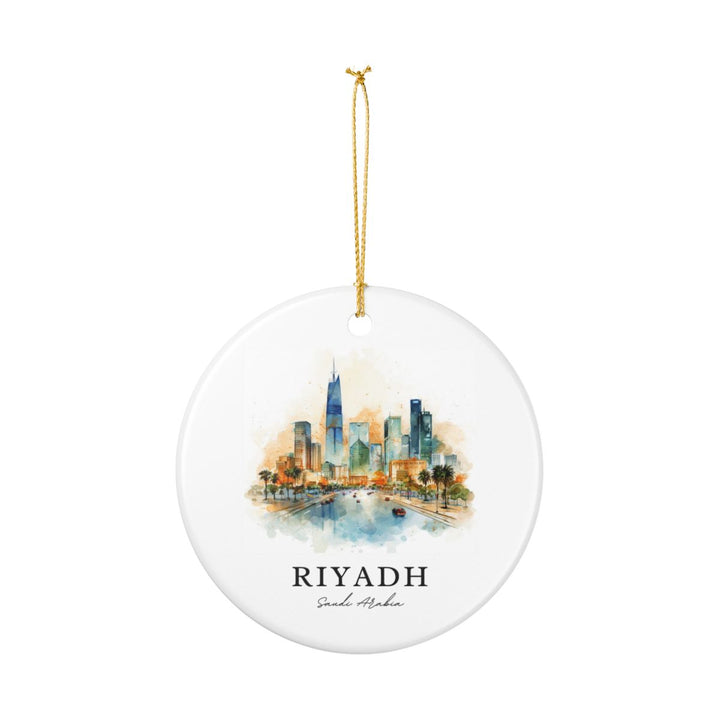 Riyadh Saudi Arabia Ornament: Unique Riyadh Souvenir, Riyadh Saudi Arabia Xmas Decor, and Authentic Riyadh Gift