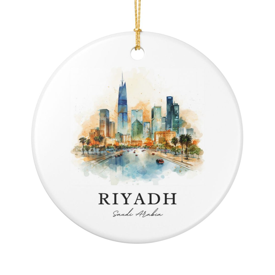 Riyadh Saudi Arabia Ornament: Unique Riyadh Souvenir, Riyadh Saudi Arabia Xmas Decor, and Authentic Riyadh Gift
