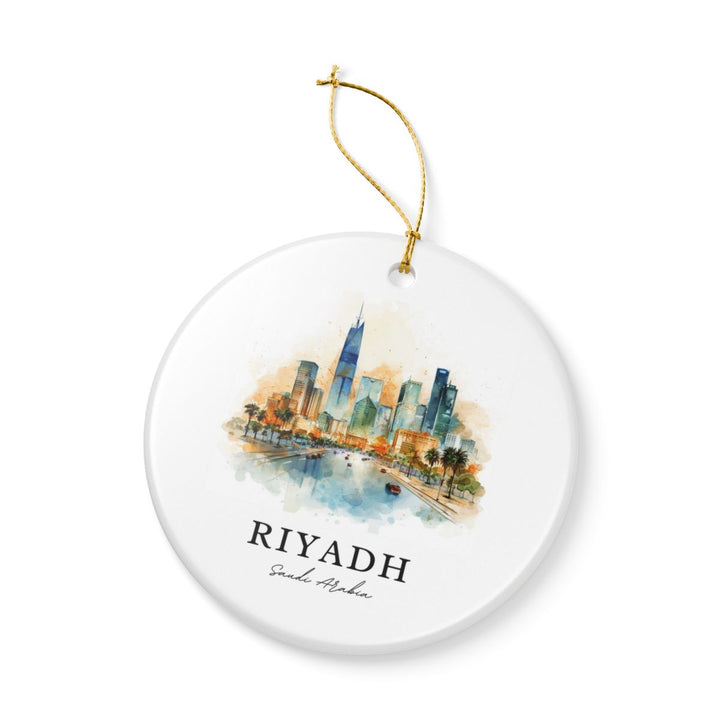 Riyadh Saudi Arabia Ornament: Unique Riyadh Souvenir, Riyadh Saudi Arabia Xmas Decor, and Authentic Riyadh Gift