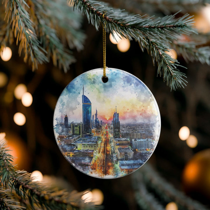 Riyadh Saudi Arabia Ornament: Unique Riyadh Souvenir, Riyadh Saudi Arabia Xmas Decor, and Authentic Riyadh Gift