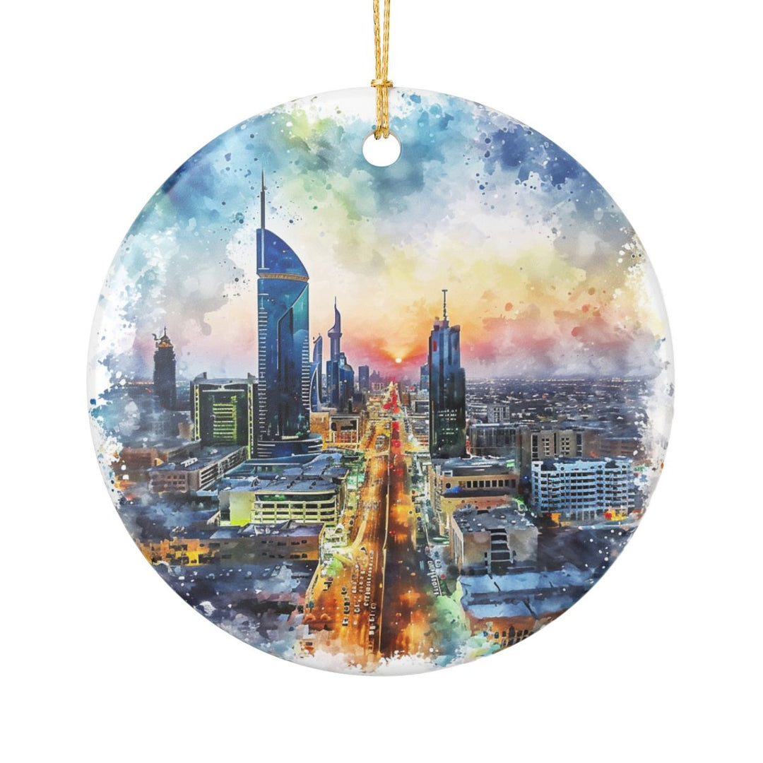 Riyadh Saudi Arabia Ornament: Unique Riyadh Souvenir, Riyadh Saudi Arabia Xmas Decor, and Authentic Riyadh Gift