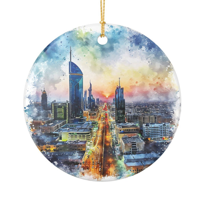 Riyadh Saudi Arabia Ornament: Unique Riyadh Souvenir, Riyadh Saudi Arabia Xmas Decor, and Authentic Riyadh Gift