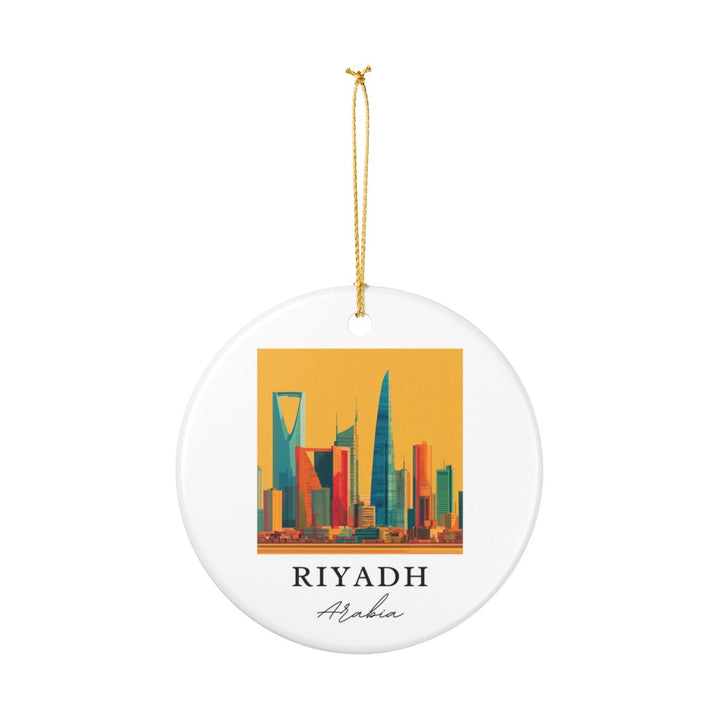 Riyadh Saudi Arabia Ornament: Unique Riyadh Souvenir, Riyadh Saudi Arabia Xmas Decor, and Authentic Riyadh Gift