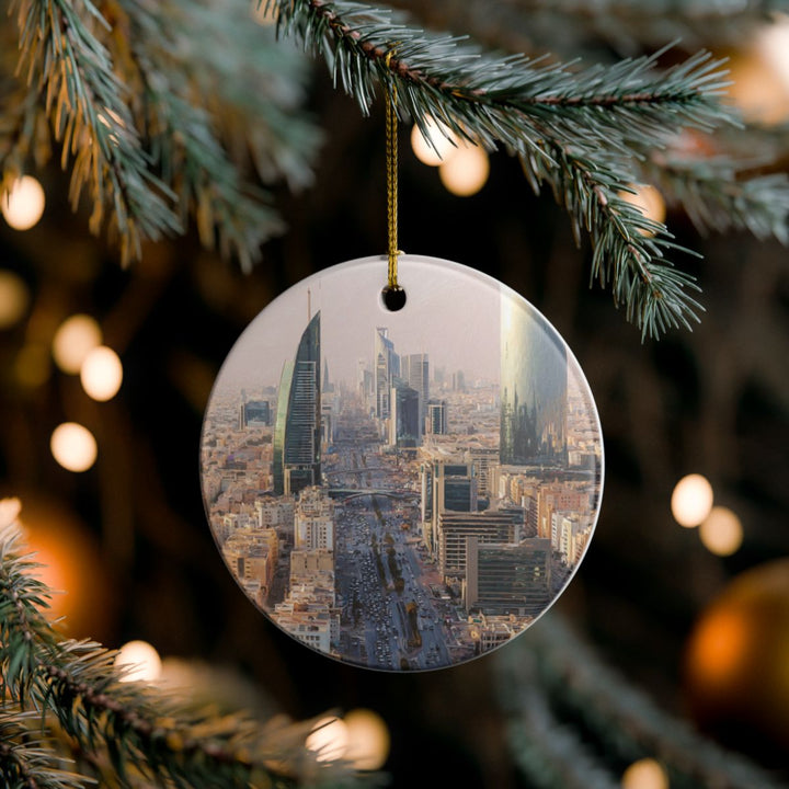 Riyadh Saudi Arabia Ornament: Unique Riyadh Souvenir, Riyadh Saudi Arabia Xmas Decor, and Authentic Riyadh Gift