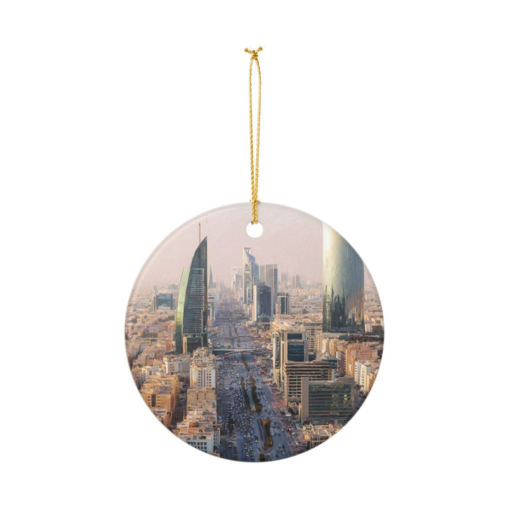 Riyadh Saudi Arabia Ornament: Unique Riyadh Souvenir, Riyadh Saudi Arabia Xmas Decor, and Authentic Riyadh Gift