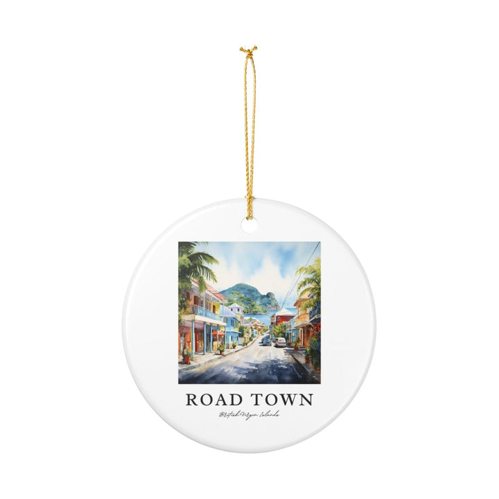 Road Town British Virgin Islands Ornament: Unique Road Town British Virgin Islands Souvenir, Road Town British Virgin Islands Xmas Decor