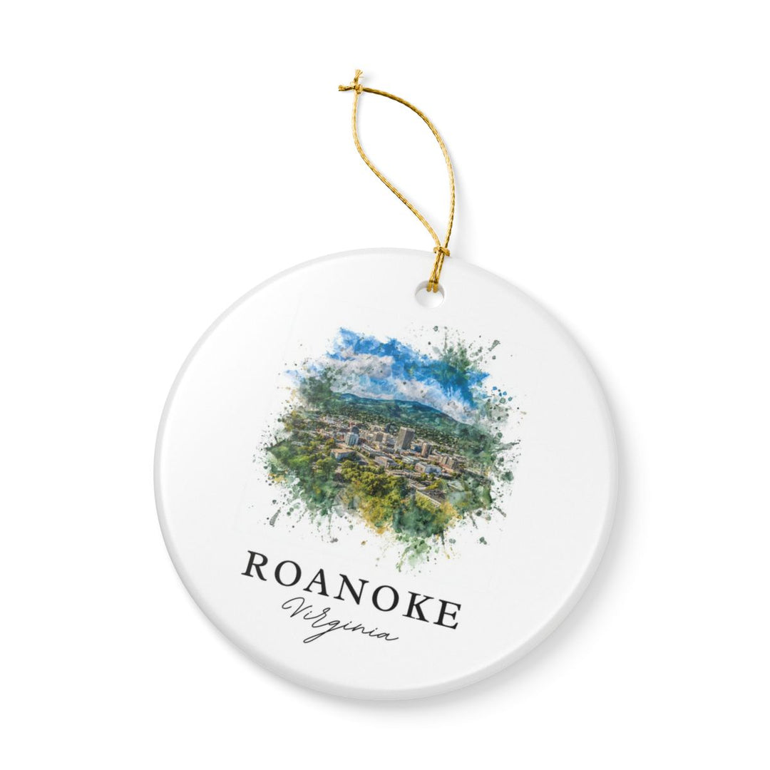 Roanoke VA Ornament: Unique Roanoke Souvenir, Roanoke Virginia Xmas Decor, and Authentic Roanoke Gift