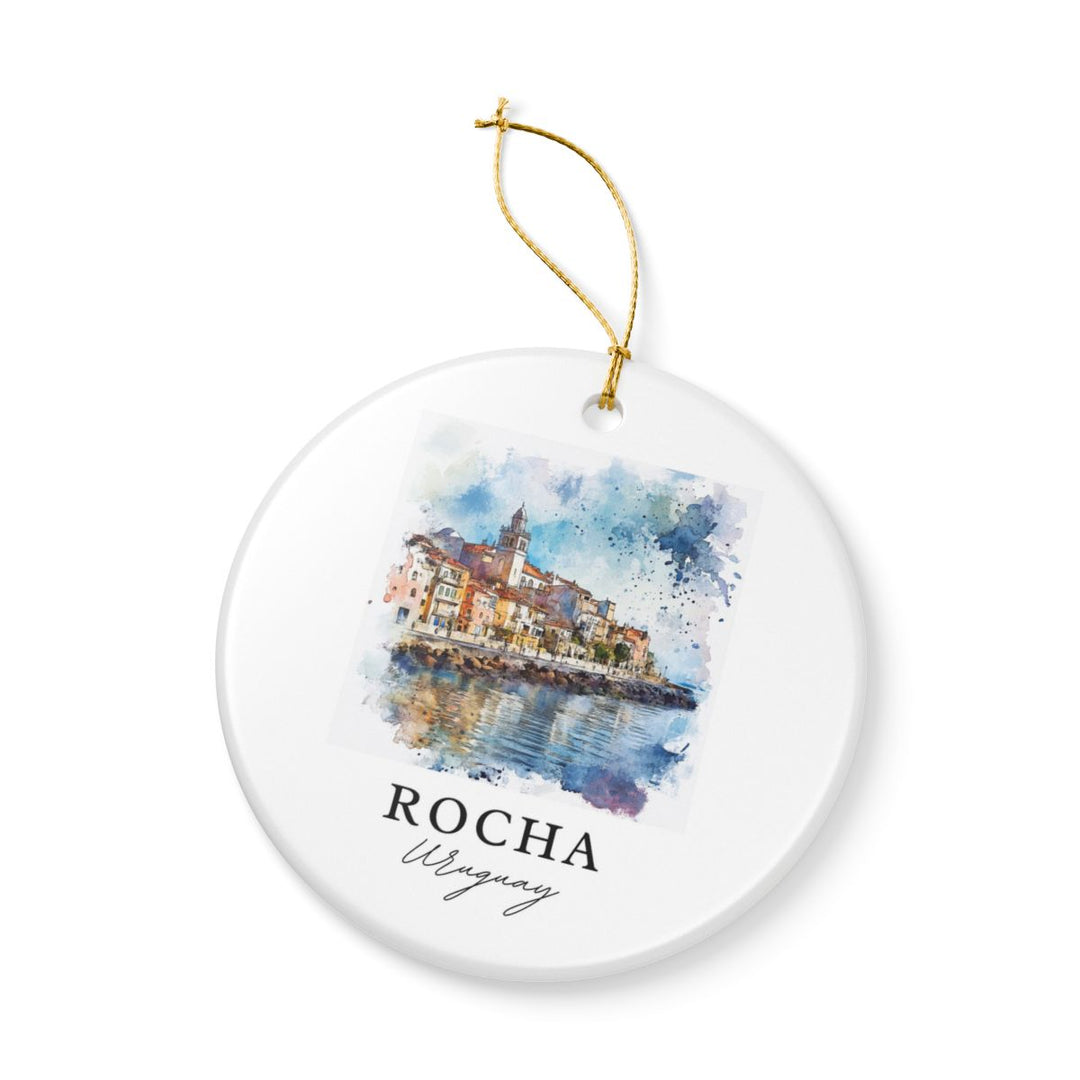 Rocha Uruguay Ornament: Unique Rocha Uruguay Souvenir, Rocha Uruguay Xmas Decor, and Authentic Rocha Uruguay Gift
