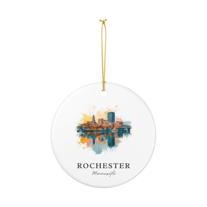 Rochester Minnesota Ornament: Unique Rochester Souvenir, Rochester Minnesota Xmas Decor, and Authentic Rochester Gift