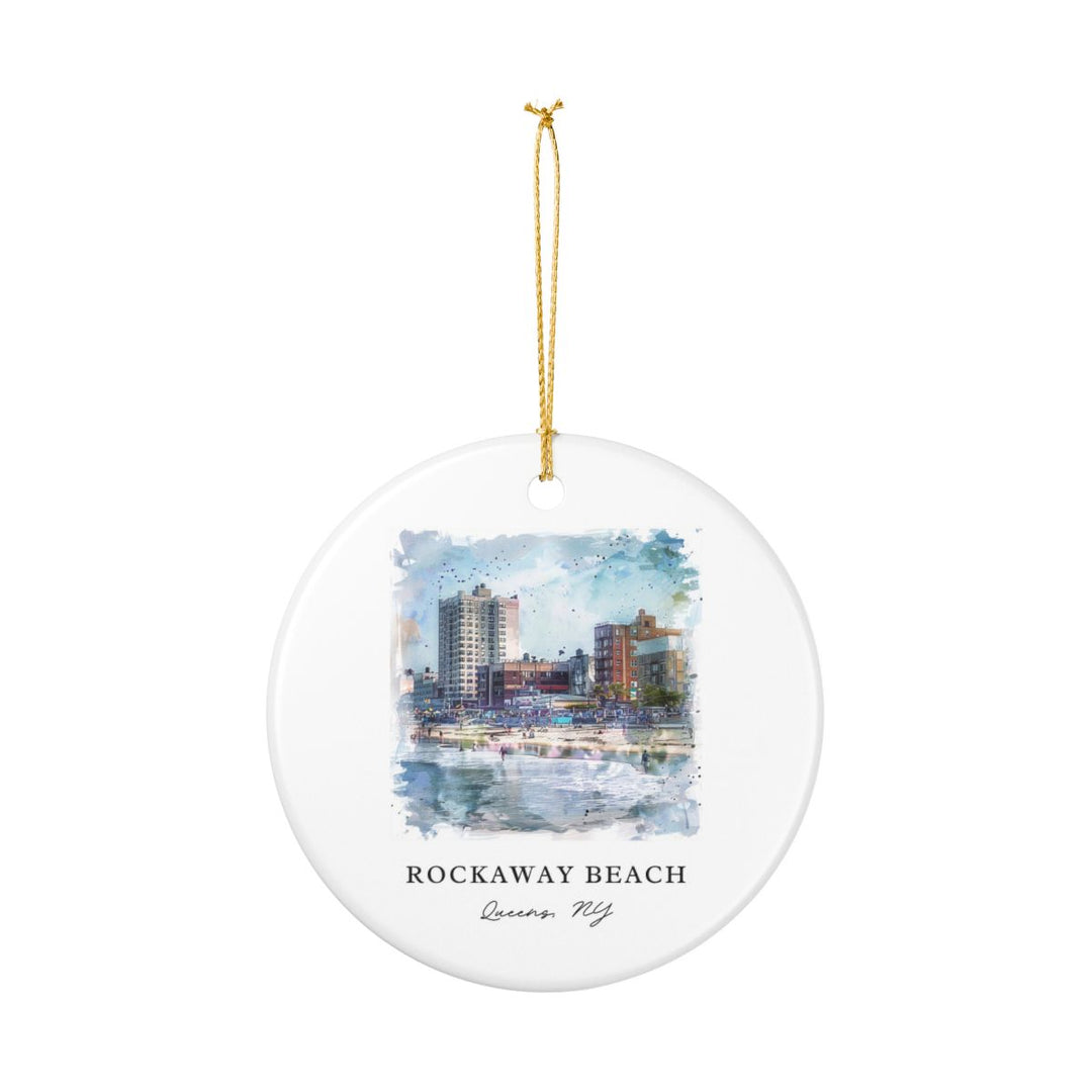Rockaway Beach USA Ornament: Unique Rockaway Beach Souvenir, Rockaway Beach USA Xmas Decor, and Authentic Rockaway Beach Gift