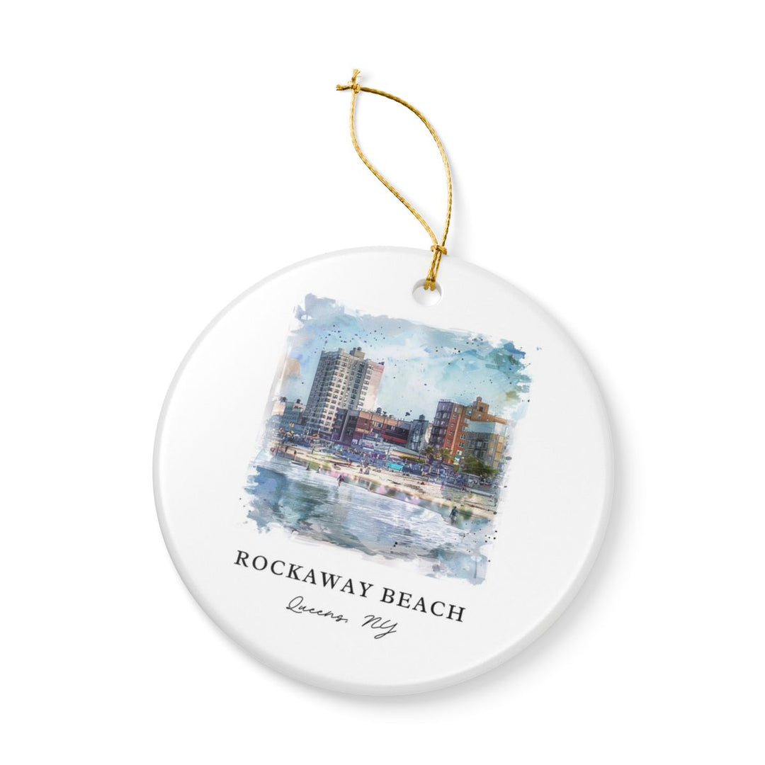 Rockaway Beach USA Ornament: Unique Rockaway Beach Souvenir, Rockaway Beach USA Xmas Decor, and Authentic Rockaway Beach Gift