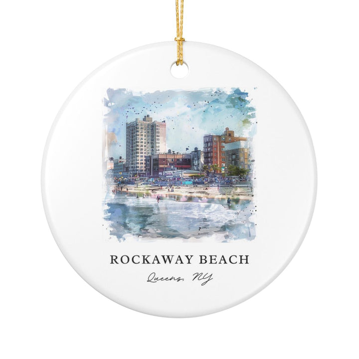 Rockaway Beach USA Ornament: Unique Rockaway Beach Souvenir, Rockaway Beach USA Xmas Decor, and Authentic Rockaway Beach Gift