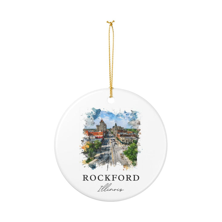 Rockford Illinois A Ornament: Unique Rockford Illinois A Souvenir, Rockford Illinois A Xmas Decor, and Authentic Rockford Illinois A Gift