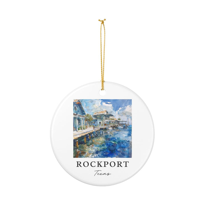 Rockport Texas Ornament: Unique Rockport Souvenir, Rockport Texas Xmas Decor, and Authentic Rockport Gift