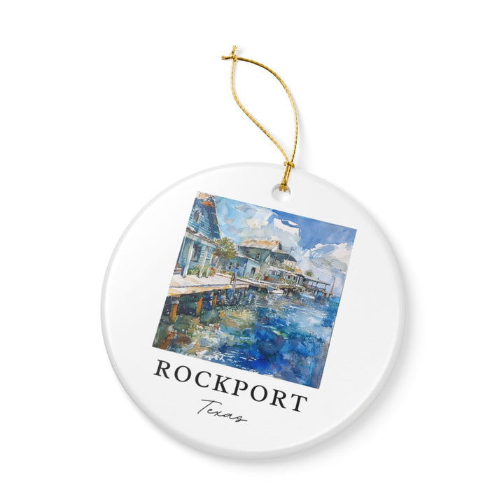 Rockport Texas Ornament: Unique Rockport Souvenir, Rockport Texas Xmas Decor, and Authentic Rockport Gift