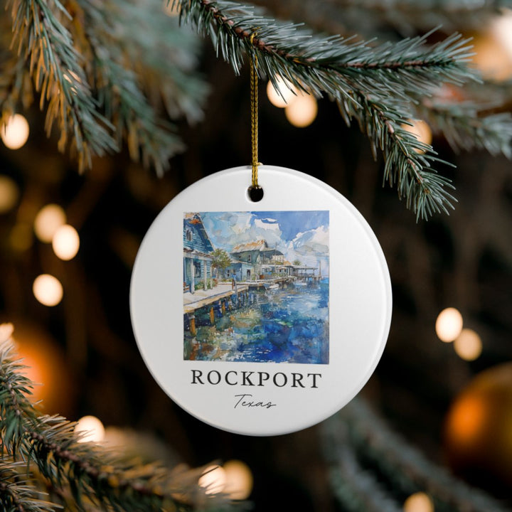 Rockport Texas Ornament: Unique Rockport Souvenir, Rockport Texas Xmas Decor, and Authentic Rockport Gift