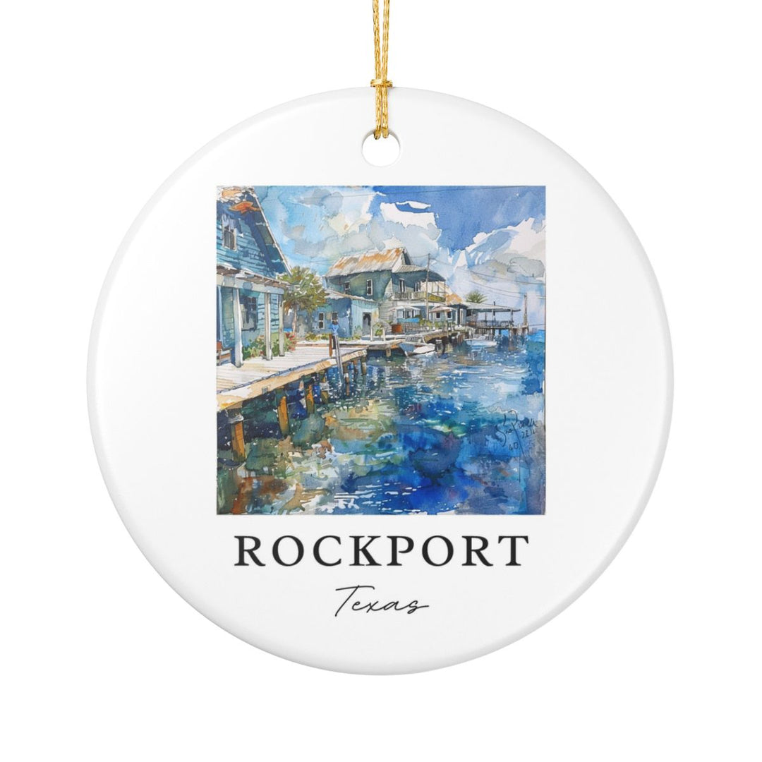 Rockport Texas Ornament: Unique Rockport Souvenir, Rockport Texas Xmas Decor, and Authentic Rockport Gift