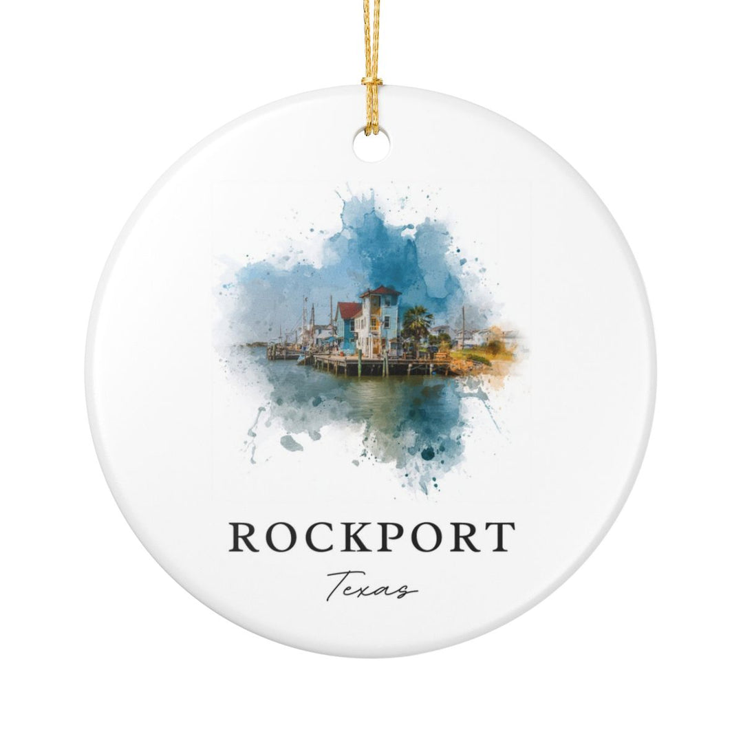 Rockport Texas Ornament: Unique Rockport Souvenir, Rockport Texas Xmas Decor, and Authentic Rockport Gift