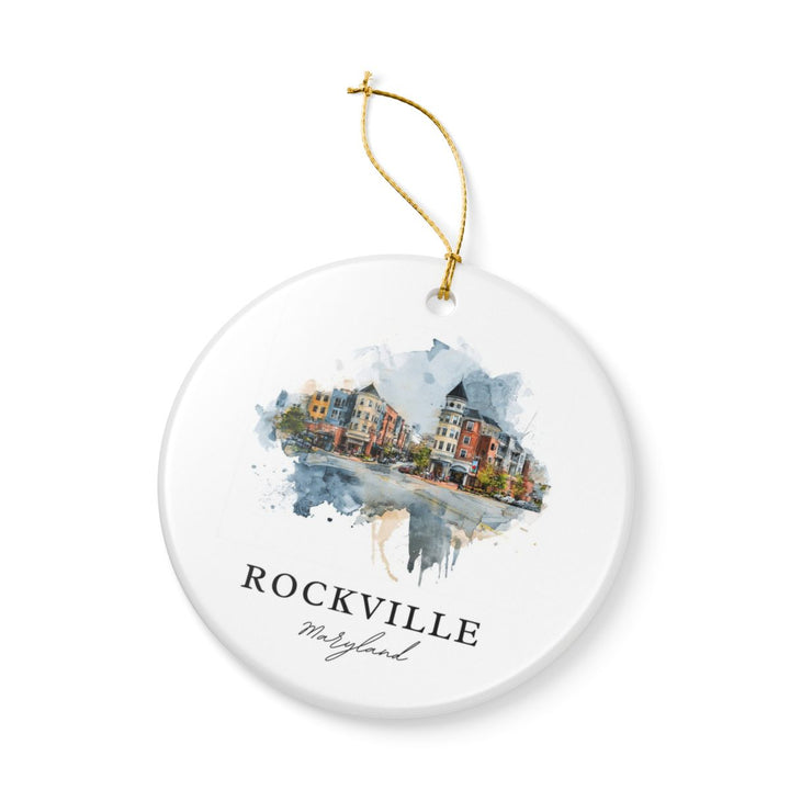 Rockville Maryland Ornament: Unique Rockville Maryland Souvenir, Rockville Maryland Xmas Decor, and Authentic Rockville Maryland Gift