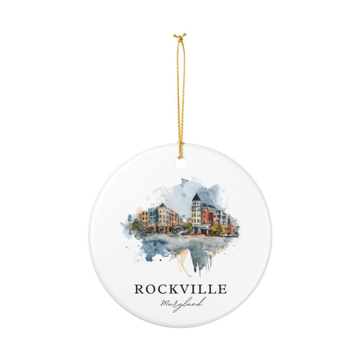 Rockville Maryland Ornament: Unique Rockville Maryland Souvenir, Rockville Maryland Xmas Decor, and Authentic Rockville Maryland Gift