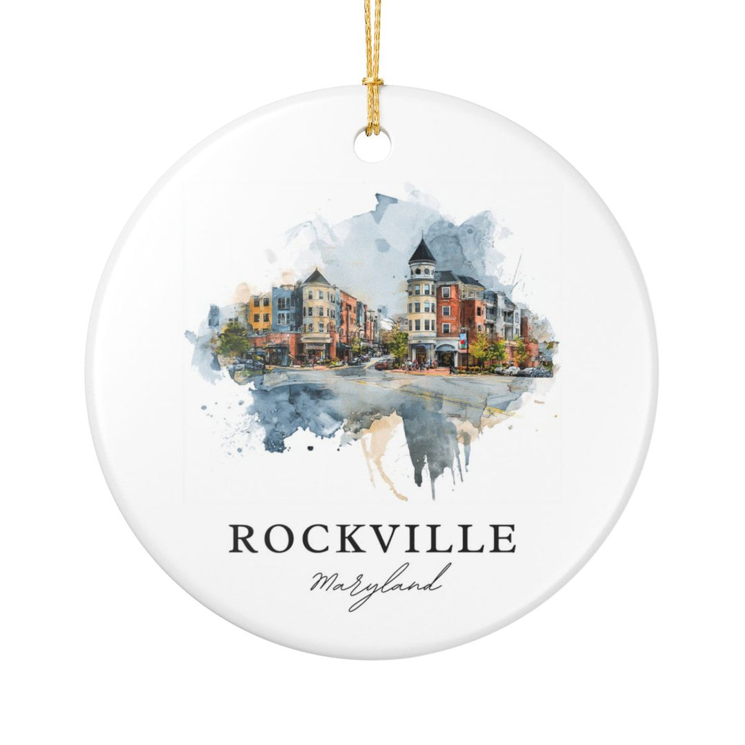 Rockville Maryland Ornament: Unique Rockville Maryland Souvenir, Rockville Maryland Xmas Decor, and Authentic Rockville Maryland Gift