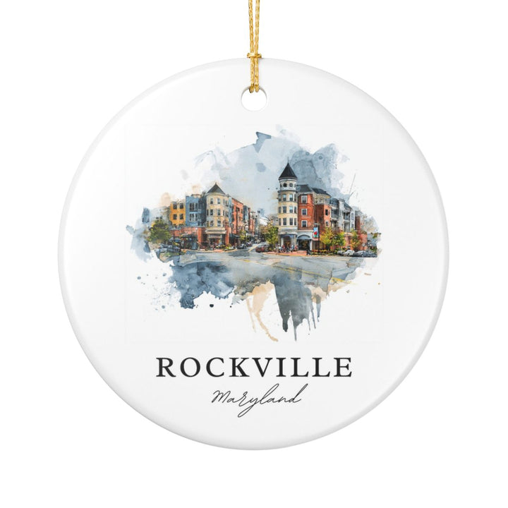 Rockville Maryland Ornament: Unique Rockville Maryland Souvenir, Rockville Maryland Xmas Decor, and Authentic Rockville Maryland Gift