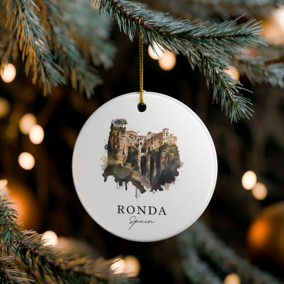Ronda Spain Ornament: Unique Ronda Souvenir, Ronda Spain Xmas Decor, and Authentic Ronda Gift