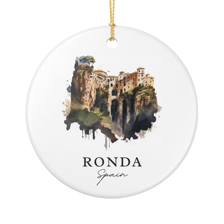 Ronda Spain Ornament: Unique Ronda Souvenir, Ronda Spain Xmas Decor, and Authentic Ronda Gift