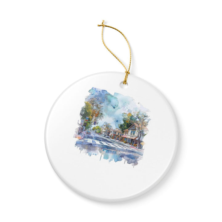 Roseville USA Ornament: Unique Roseville Souvenir, Roseville USA Xmas Decor, and Authentic Roseville Gift