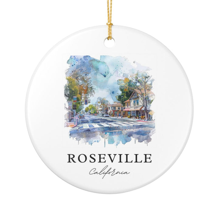 Roseville California Ornament | Christmas Travel Souvenir Gift