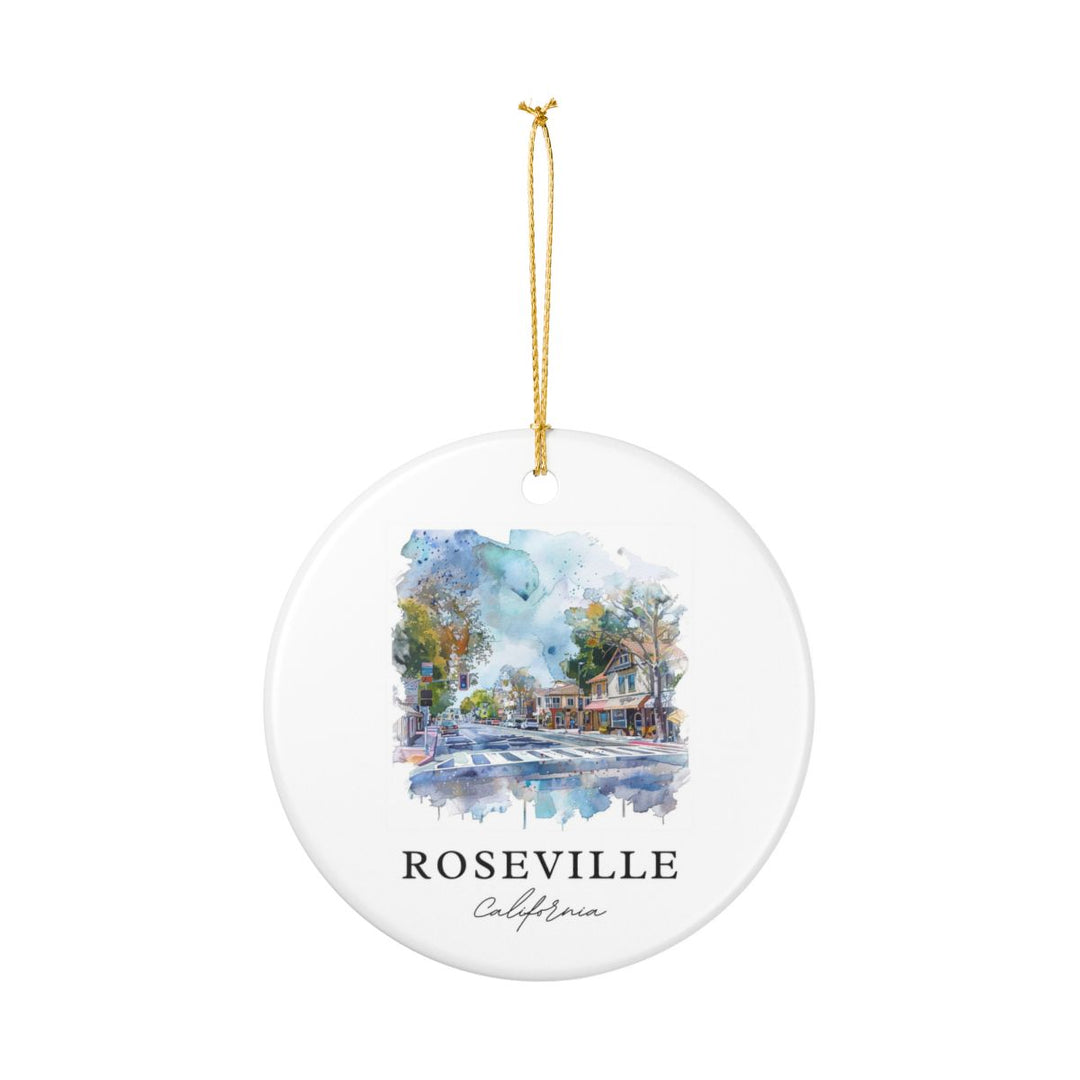 Roseville California Ornament | Christmas Travel Souvenir Gift