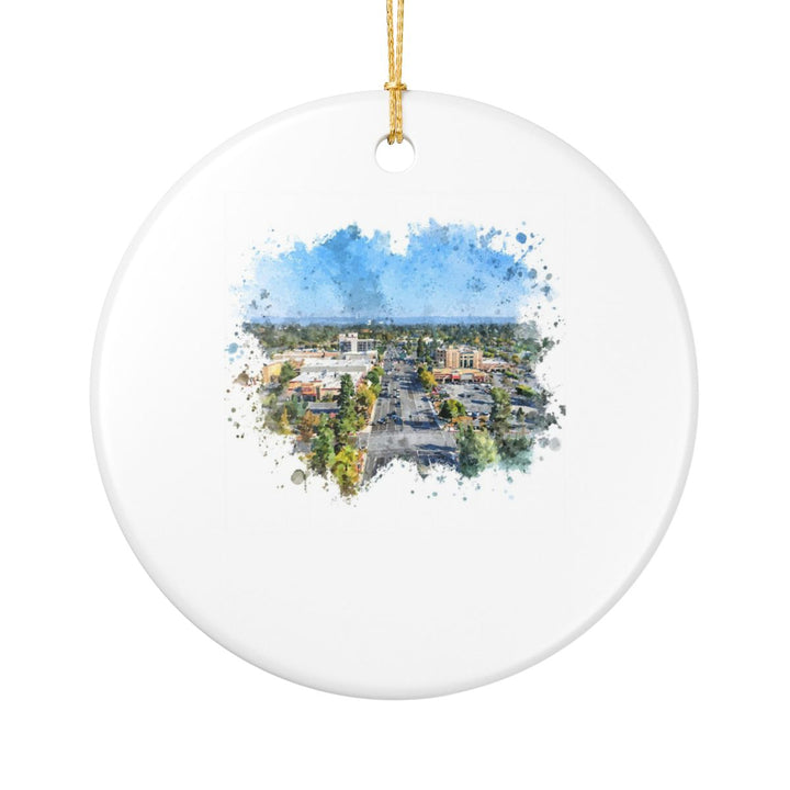Roseville USA Ornament: Unique Roseville Souvenir, Roseville USA Xmas Decor, and Authentic Roseville Gift