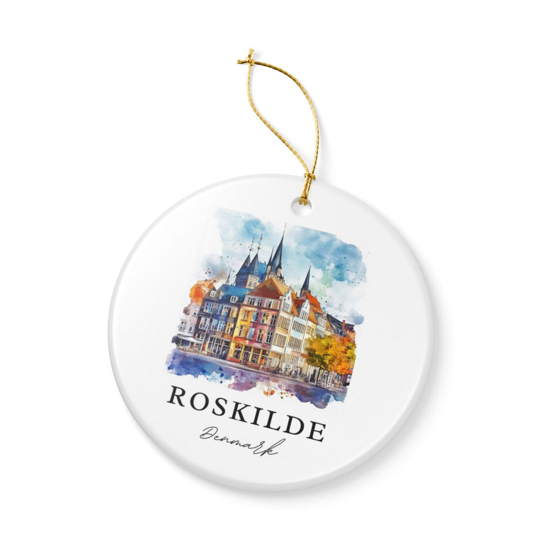 Roskilde Denmark Ornament: Unique Roskilde Souvenir, Roskilde Denmark Xmas Decor, and Authentic Roskilde Gift