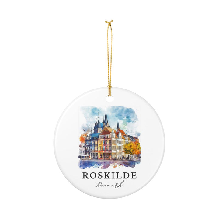 Roskilde Denmark Ornament: Unique Roskilde Souvenir, Roskilde Denmark Xmas Decor, and Authentic Roskilde Gift
