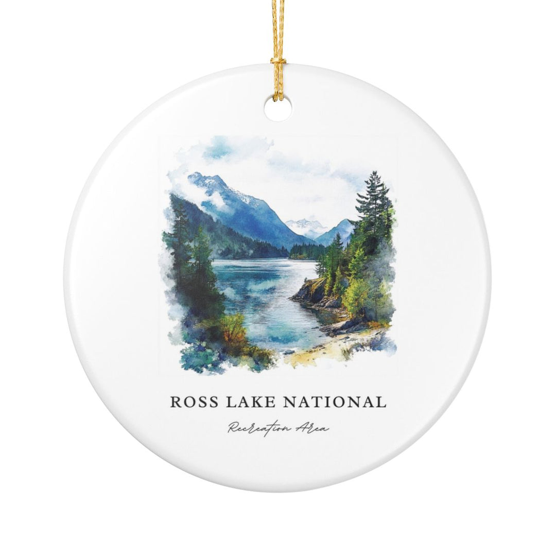 Ross Lake USA Ornament: Unique Ross Lake Souvenir, Ross Lake USA Xmas Decor, and Authentic Ross Lake Gift