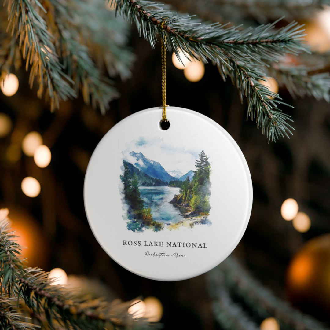 Ross Lake USA Ornament: Unique Ross Lake Souvenir, Ross Lake USA Xmas Decor, and Authentic Ross Lake Gift