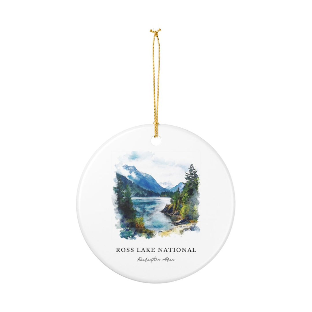 Ross Lake USA Ornament: Unique Ross Lake Souvenir, Ross Lake USA Xmas Decor, and Authentic Ross Lake Gift