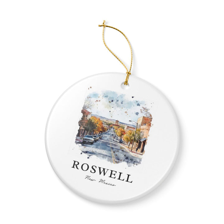 Roswell New Mexico Ornament: Unique Roswell Souvenir, Roswell New Mexico Xmas Decor, and Authentic Roswell Gift