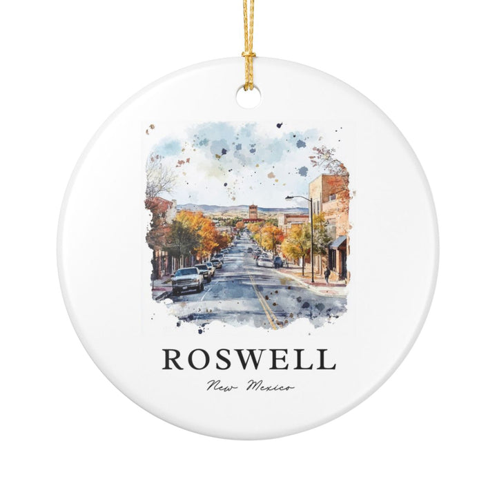 Roswell New Mexico Ornament: Unique Roswell Souvenir, Roswell New Mexico Xmas Decor, and Authentic Roswell Gift