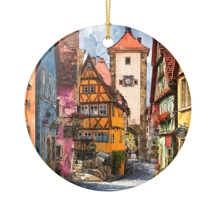Rothenburg Ob Der Tauber Ornament: Unique Rothenburg Ob Der Tauber Souvenir, Rothenburg Ob Der Tauber Xmas Decor, and Authentic Rothenburg Ob Der Tauber Gift
