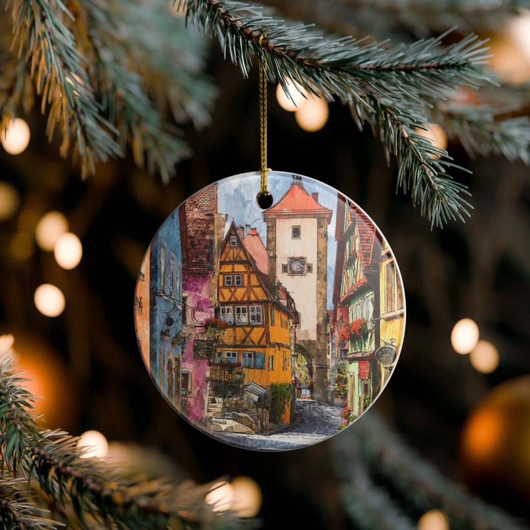 Rothenburg Ob Der Tauber Ornament: Unique Rothenburg Ob Der Tauber Souvenir, Rothenburg Ob Der Tauber Xmas Decor, and Authentic Rothenburg Ob Der Tauber Gift
