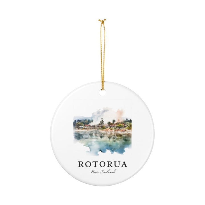 Rotorua New Zealand Ornament: Unique Rotorua Souvenir, Rotorua New Zealand Xmas Decor, and Authentic Rotorua Gift