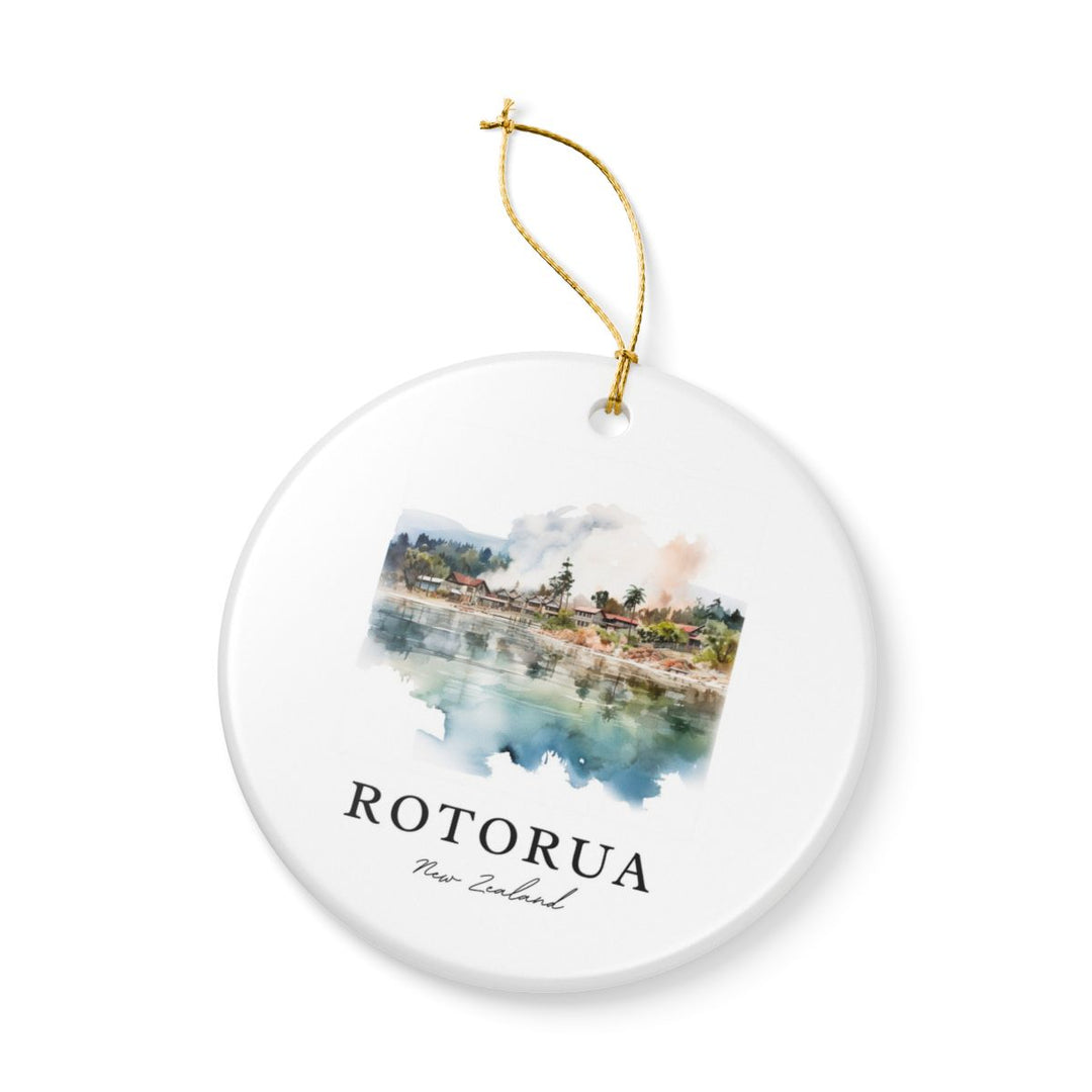 Rotorua New Zealand Ornament: Unique Rotorua Souvenir, Rotorua New Zealand Xmas Decor, and Authentic Rotorua Gift